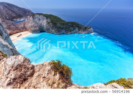 沉船海灘 (Navagio Beach), 扎金索斯島, 希臘 沉船海灘 (Navagio Beach), 扎金索斯島, 希臘 56914196