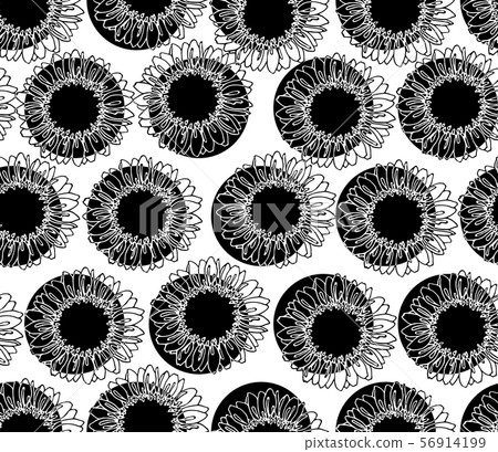 sunflawer seamless pattern sunflawer seamless pattern 56914199