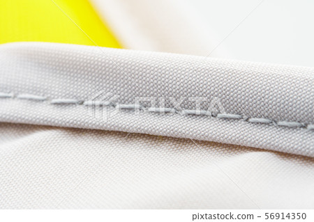 Finishing seam of a sports backpack macro 56914350