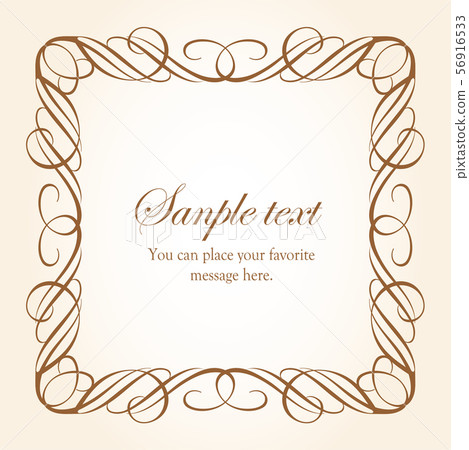 Gorgeous and antique frame design Gorgeous and antique frame design 56916533