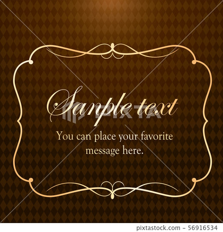 Gorgeous and antique frame design Gorgeous and antique frame design 56916534