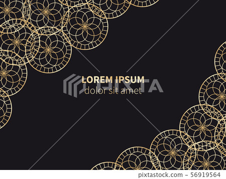 Abstract vector background with esoteric geometric pentagrams 56919564