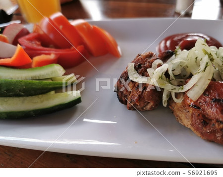Barbecue, sliced vegetables Barbecue, sliced vegetables 56921695