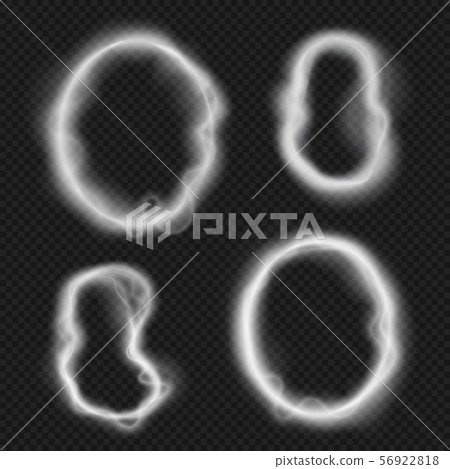 Cigarette smoke ring clouds. Hookah, vape round... - Stock Illustration  [56922818] - PIXTA