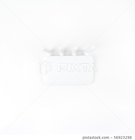 WiFi Router top view isolated on white background WiFi Router top view isolated on white background 56923298