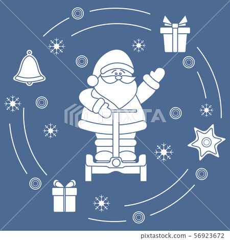 Santa Claus, gifts, bell, gingerbread Santa Claus, gifts, bell, gingerbread 56923672