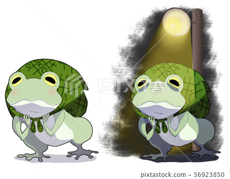 Frog carrying a baggage Frog carrying a baggage 56923850