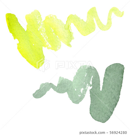 Abstract watercolor paper splash shapes. Watercolor background set. Isolated brush stain 56924280