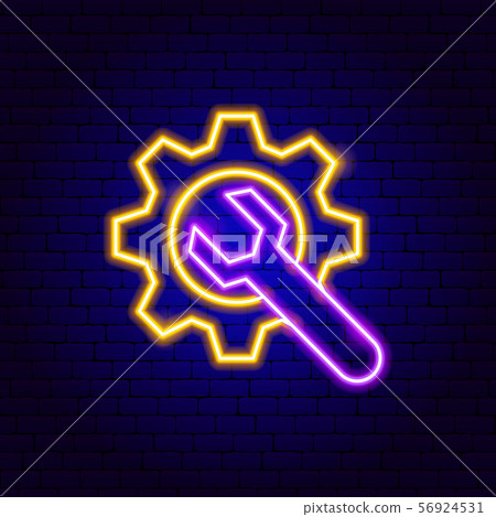 Gear Wrench Neon Sign Gear Wrench Neon Sign 56924531