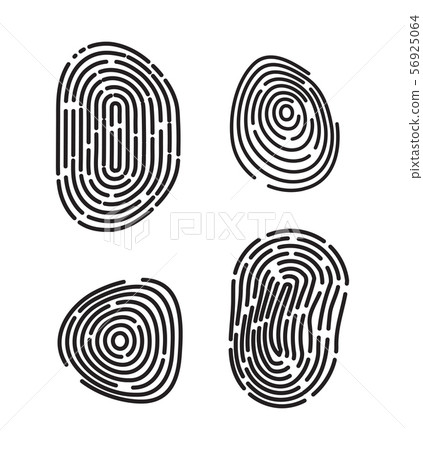 Unique Fingerprint or Thumbprint Sign Vector Icon Unique Fingerprint or Thumbprint Sign Vector Icon 56925064