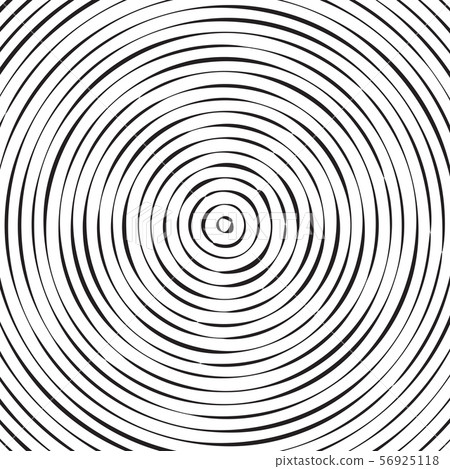 Black and white concentric line circle background 56925118