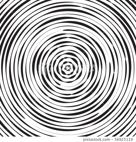 Black and white concentric line circle background 56925119
