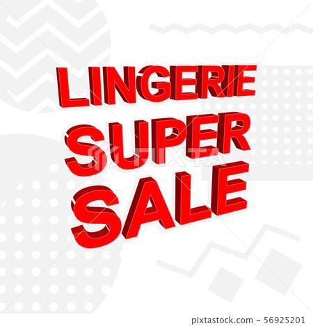 Advertising Banner or Poster with LINGERIE SUPER 56925201