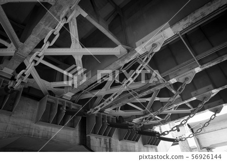 Falling bridge prevention device Energy absorption function Earthquake buffer chain Bridge 56926144