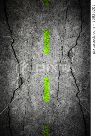 Hole on damage roadway asphalt 56926203