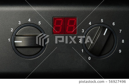 Two circle knobs with digital panel 56927496