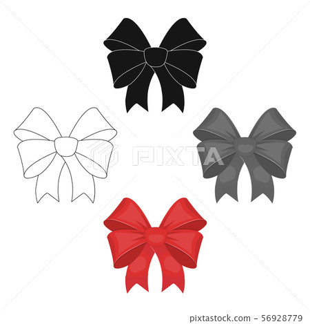 Node, ornamentals, frippery, and other web icon in cartoon,black style.Bow, ribbon, decoration, 56928779