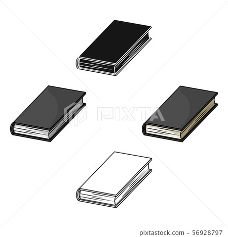 Black book icon in cartoon,black style isolated on white background. Books symbol stock vector Black book icon in cartoon,black style isolated on white background. Books symbol stock vector 56928797