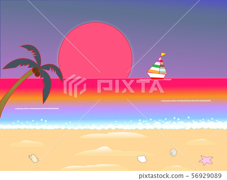 The sunset beach 56929089