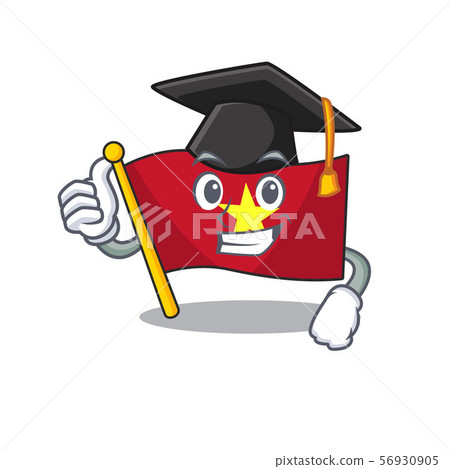 Graduation flag vietnam isolated with the character Graduation flag vietnam isolated with the character 56930905