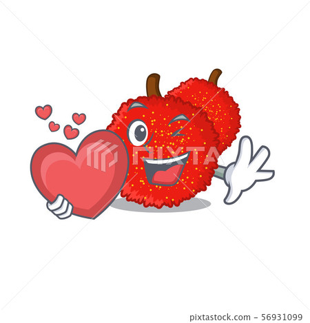 With heart bayberry tea served in cartoon glass With heart bayberry tea served in cartoon glass 56931099