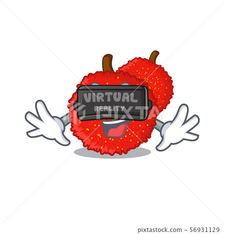 Virtual reality bayberry tea served in cartoon glass Virtual reality bayberry tea served in cartoon glass 56931129