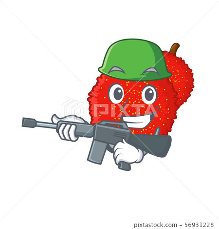 Army fresh bayberry fruit in mascot basket 56931228