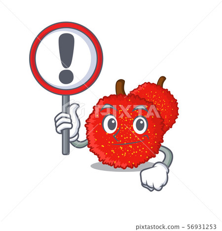 With sign fresh bayberry fruit in mascot basket 56931253