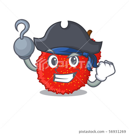 Pirate fresh bayberry fruit in mascot basket Pirate fresh bayberry fruit in mascot basket 56931269