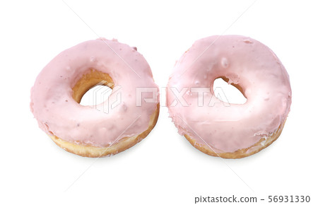 Pink Donut isolated on white background Pink Donut isolated on white background 56931330
