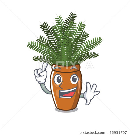 Finger baston stem spreads on cartoon stem Finger baston stem spreads on cartoon stem 56931707