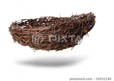 The Empty nest isolated on white background The Empty nest isolated on white background 56932290