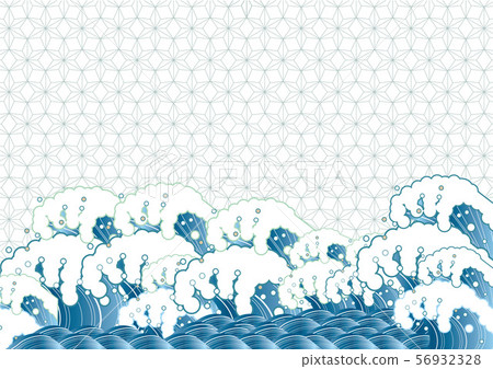 Wave splash and ground pattern 56932328