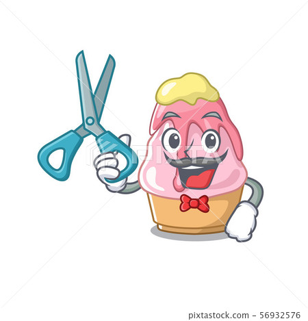 Barber kakigori is served into character glasses 56932576