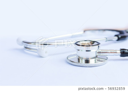 Stethoscope on white background Stethoscope on white background 56932859