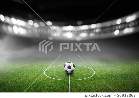 Image of empty football stadium background 56932862