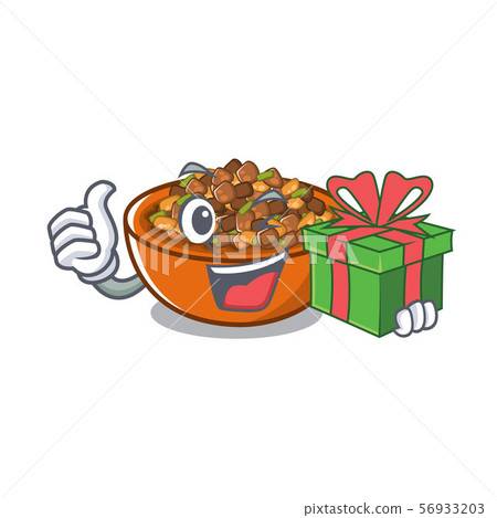 With gift kung pao chicken in character shape With gift kung pao chicken in character shape 56933203
