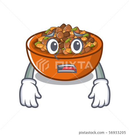 Afraid kung pao chicken in character shape Afraid kung pao chicken in character shape 56933205
