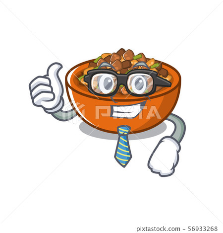 Businessman kung pao chicken in a mascot 56933268