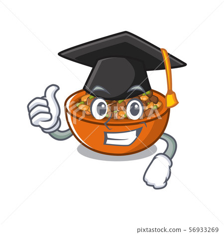 Graduation kung pao chicken in a mascot 56933269