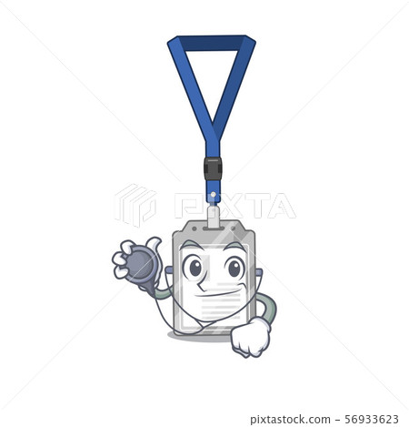 Doctor name tag in the character shape Doctor name tag in the character shape 56933623