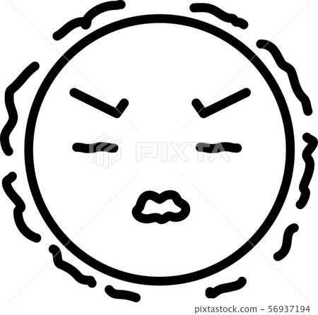 面對象表情面部情感表示簡單的例證 面對象表情面部情感表示簡單的例證 56937194