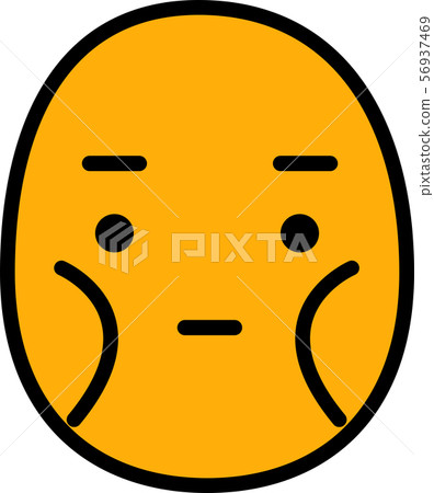 Face icon facial expression emotion expression skinny simple illustration 56937469