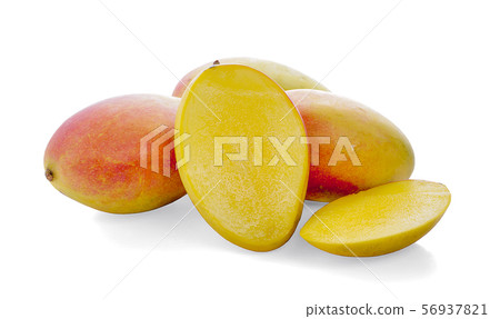 mango fruit isolated on white background 56937821