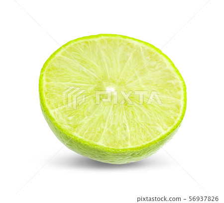 Lime slices an isolated on white background Lime slices an isolated on white background 56937826