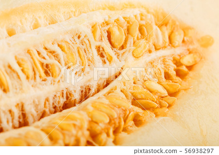 Yellow torpedo melon on a white background, Yellow torpedo melon on a white background, 56938297