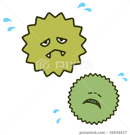 Weak virus brothers, hand-drawn illustration 56938427