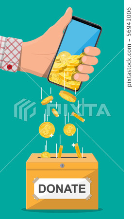 Donate online concept. Donate online concept. 56941006