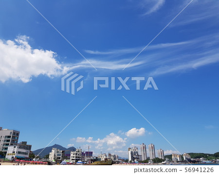 Clouds painted in the blue sky Clouds painted in the blue sky 56941226