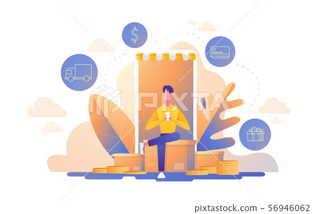 Online shopping illustration Online shopping illustration 56946062